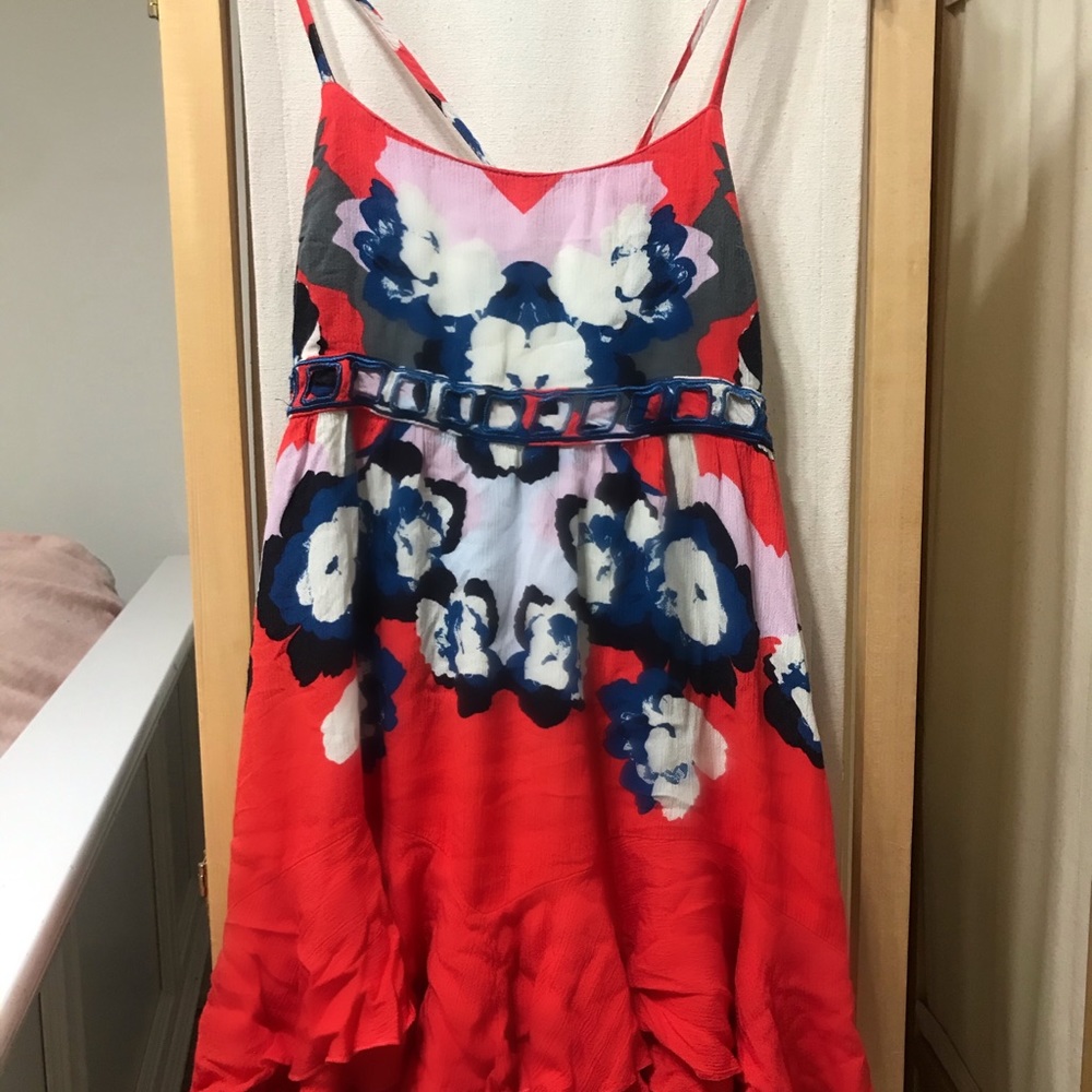 Floral + Coral Summer Dress by FreePeople